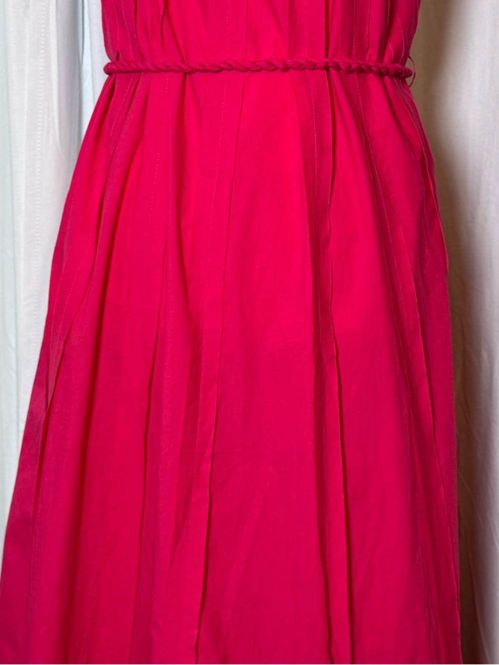 Ulla Johnson Leela Orchid Pink Midi Dress Rope Tie Waist NWT Size 2 - Picture 13 of 16